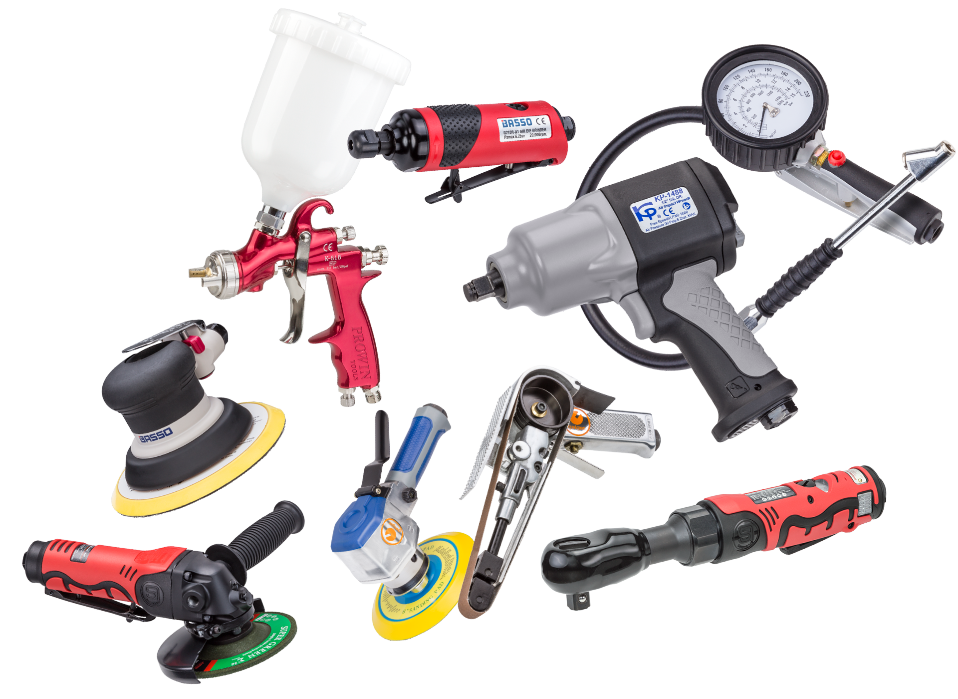 Air tools and repair workshop